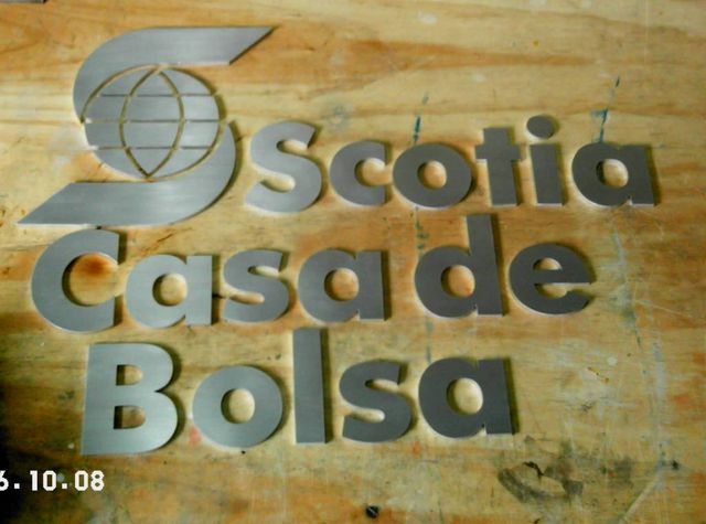 corte en lamina de Aluminio de .6mm