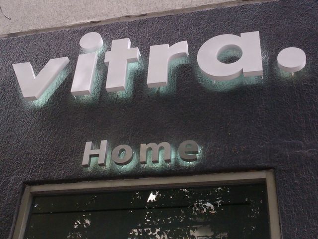 letrero en aluminio Cepillado plata